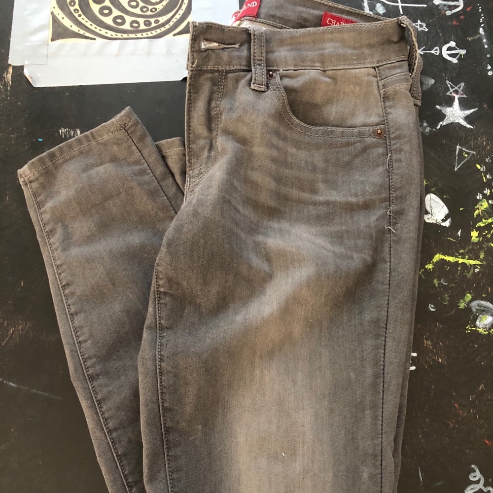 Lucky Brand Charlie skinny, charcoal grey size 2